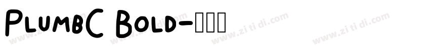 PlumbC Bold字体转换